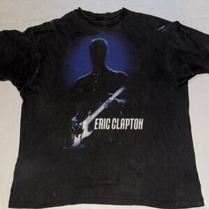 VTG 1990s Eric Clapton Nothing but the Blues Single Stitch Band T Shirt Size XL
